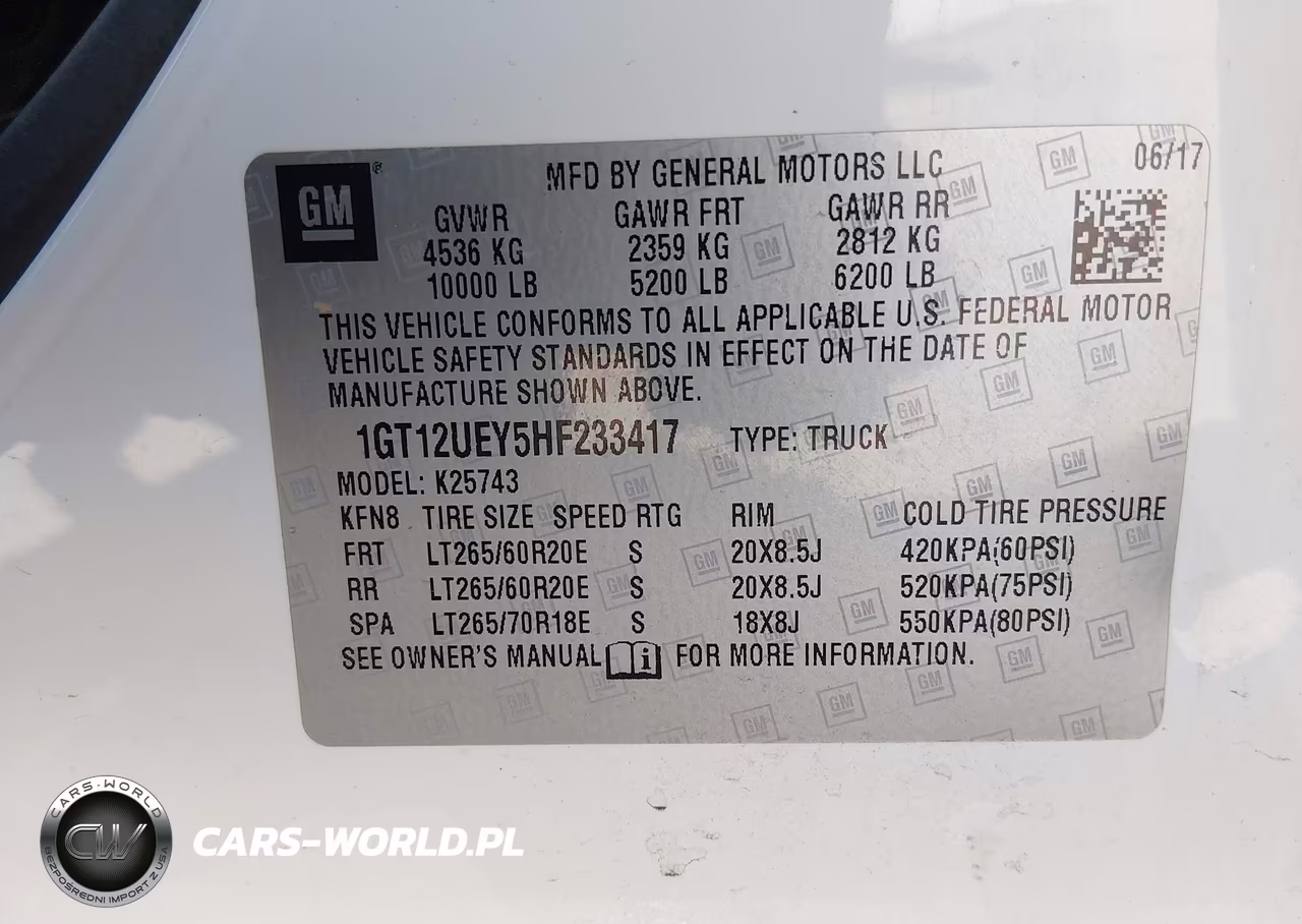 2017 GMC Sierra 2500Hd Denali VIN:1GT12UEY5HF233417 - 9