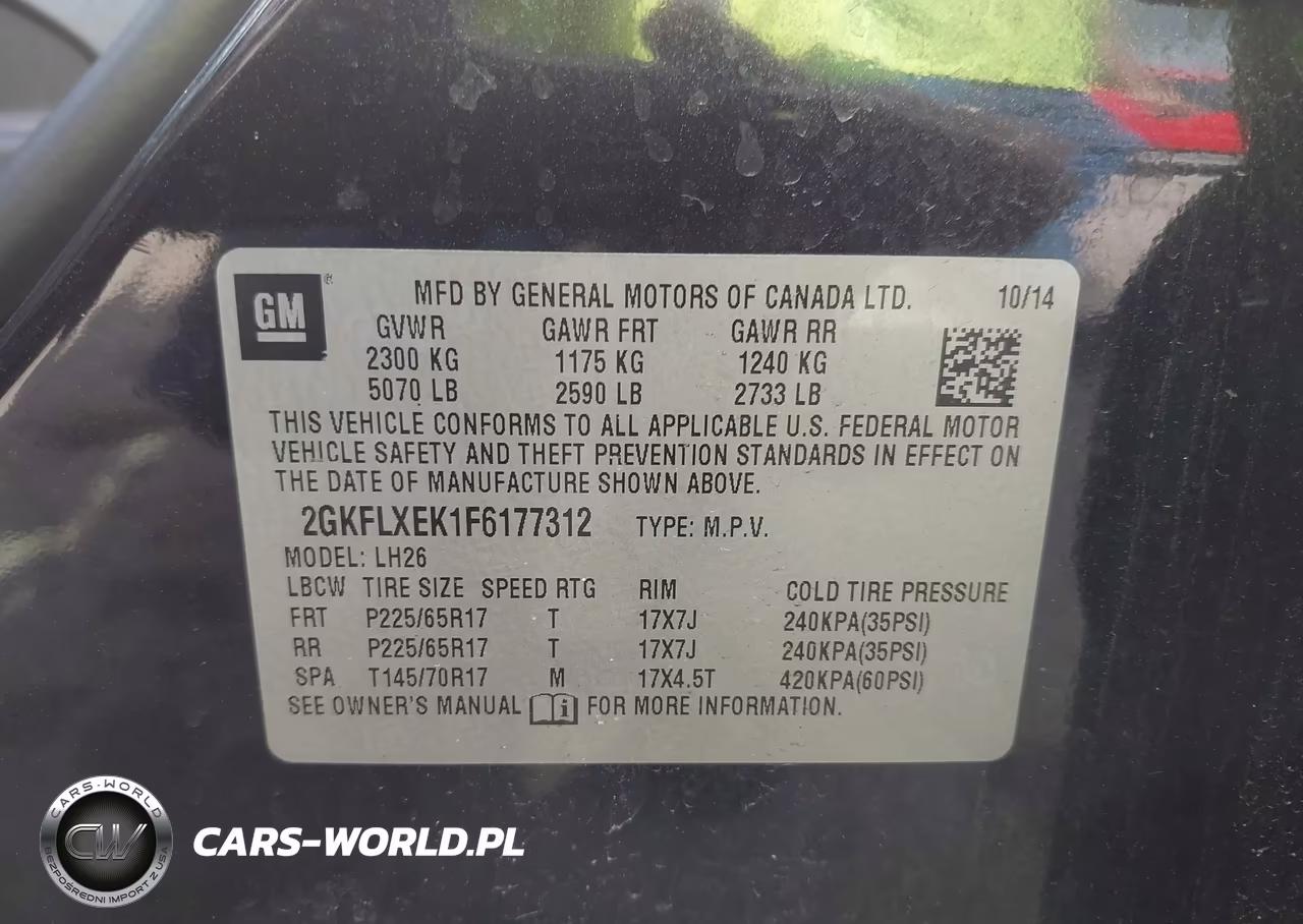 2015 GMC Terrain Slt-1 VIN:2GKFLXEK1F6177312 - 9