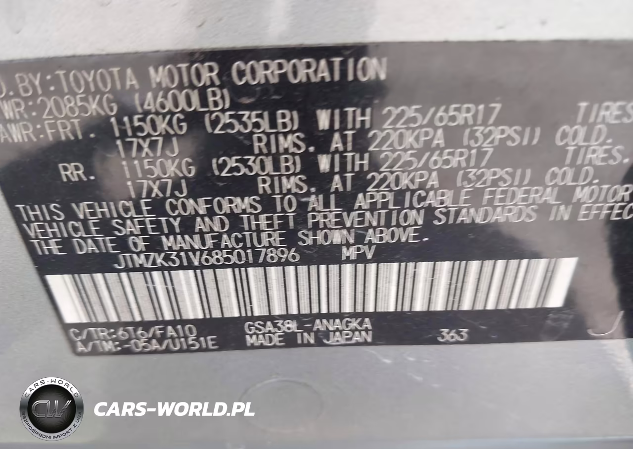 2008 Toyota Rav4 Limited V6 VIN:JTMZK31V685017896 - 9