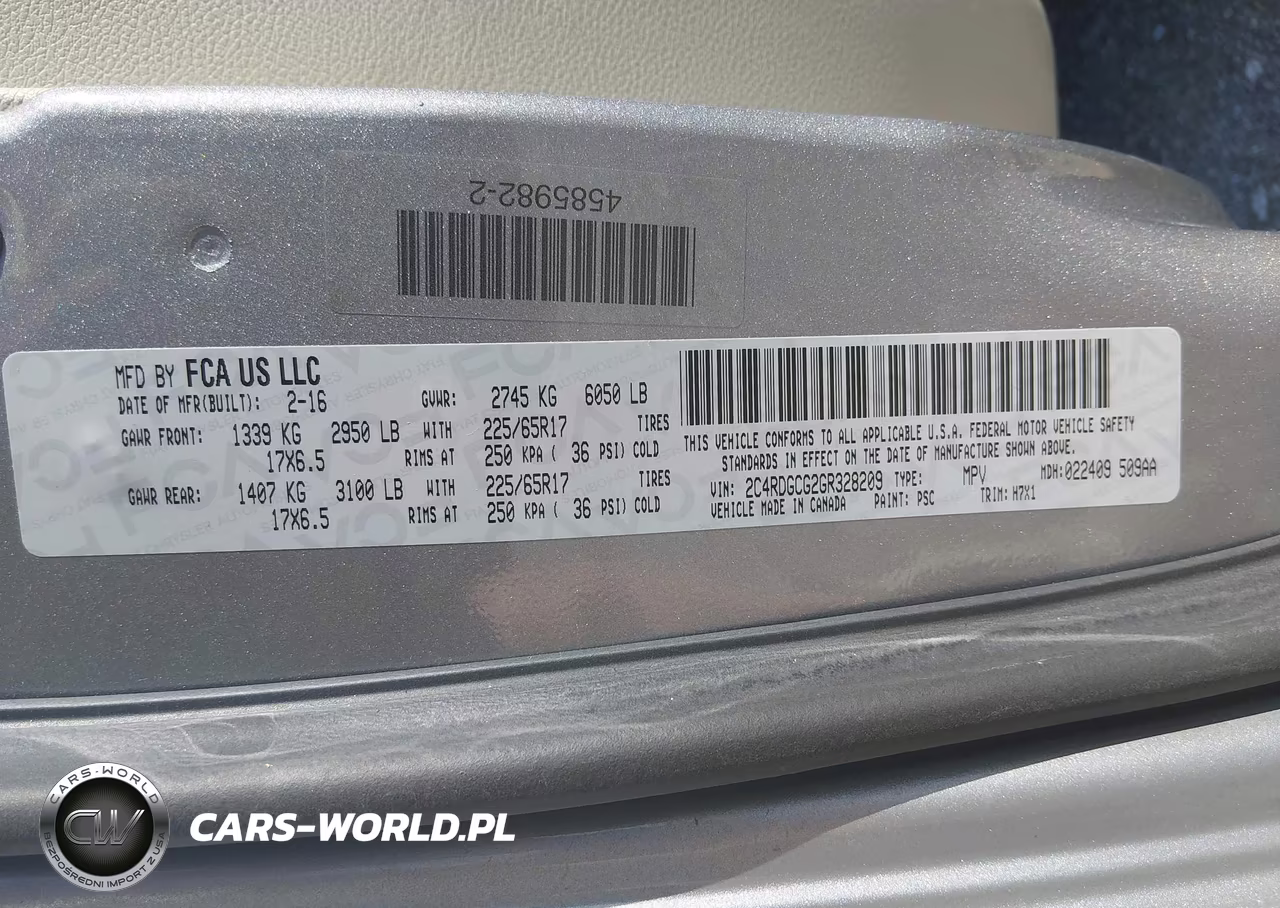 2016 Dodge Grand Caravan Sxt VIN:2C4RDGCG2GR328209 - 9