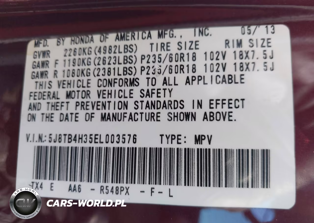 2014 Acura Rdx VIN:5J8TB4H35EL003576 - 9