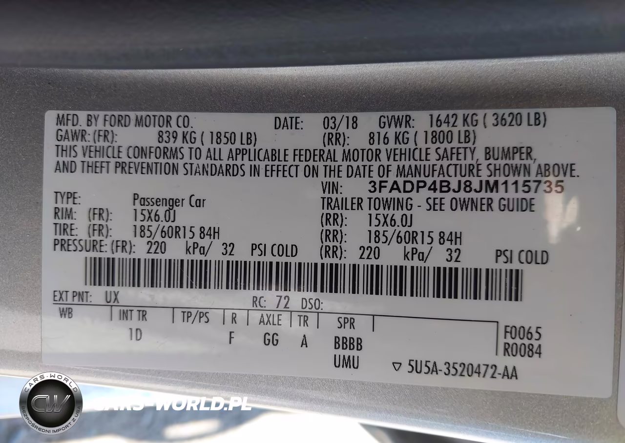 2018 Ford Fiesta Se VIN:3FADP4BJ8JM115735 - 9