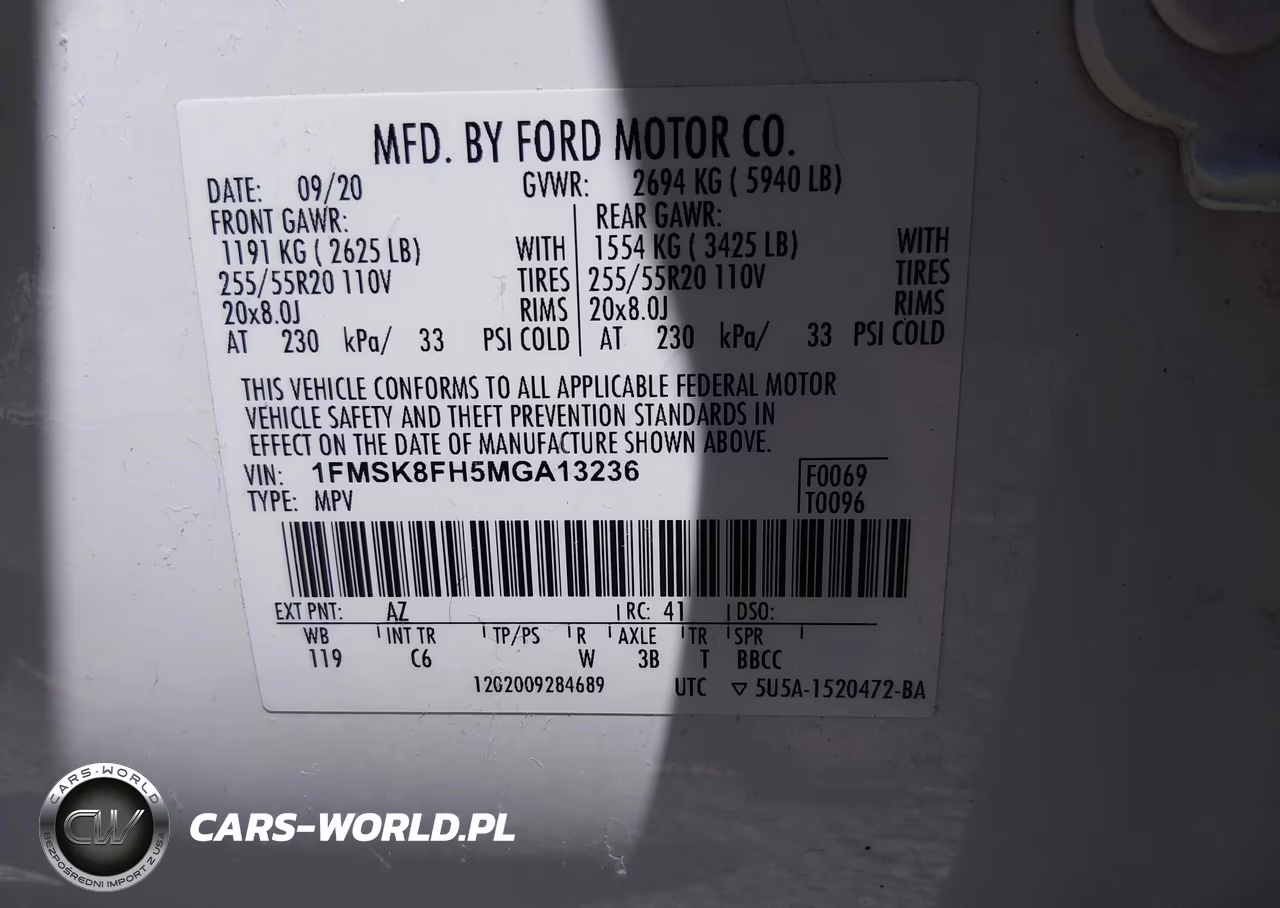 2021 Ford Explorer Limited VIN:1FMSK8FH5MGA13236 - 9