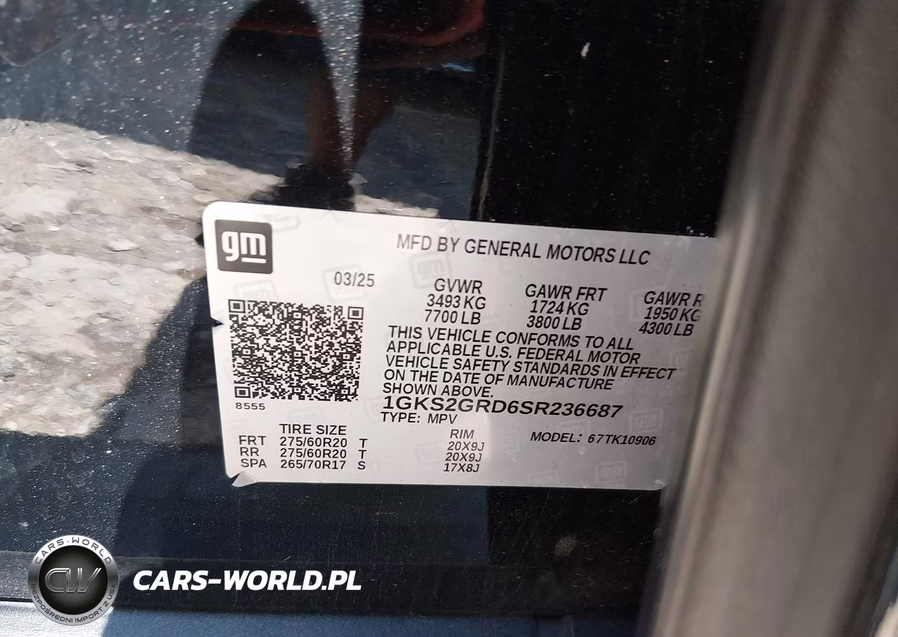 2025 GMC Yukon Xl 4Wd Elevation VIN:1GKS2GRD6SR236687 - 9