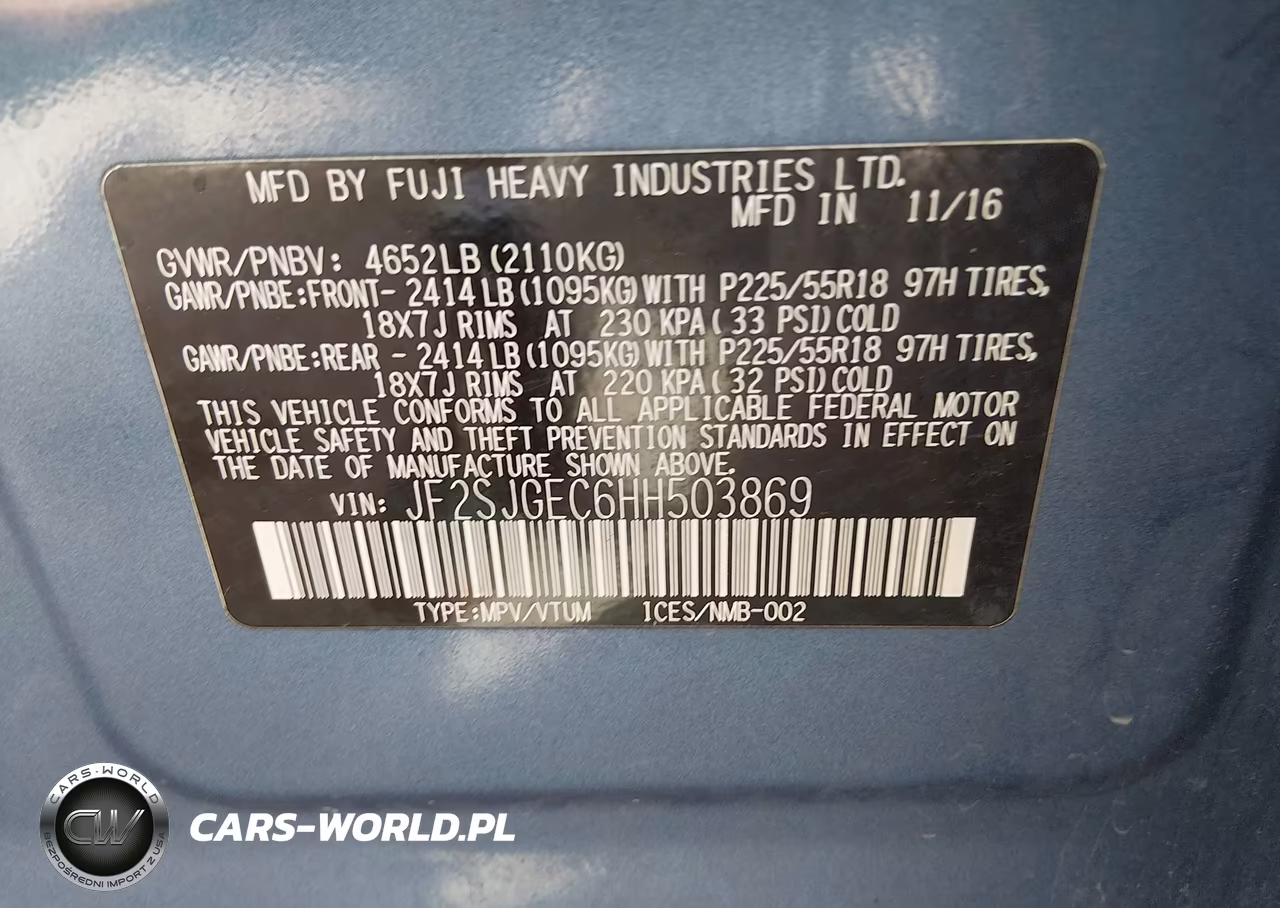 2017 Subaru Forester 2.0Xt Premium VIN:JF2SJGEC6HH503869 - 9