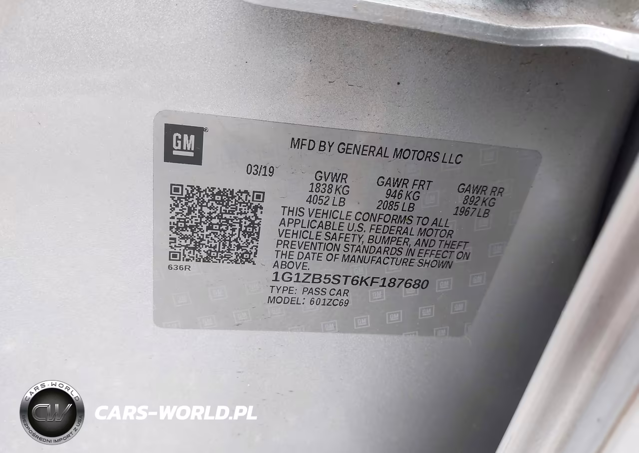 2019 Chevrolet Malibu 1Ls VIN:1G1ZB5ST6KF187680 - 9