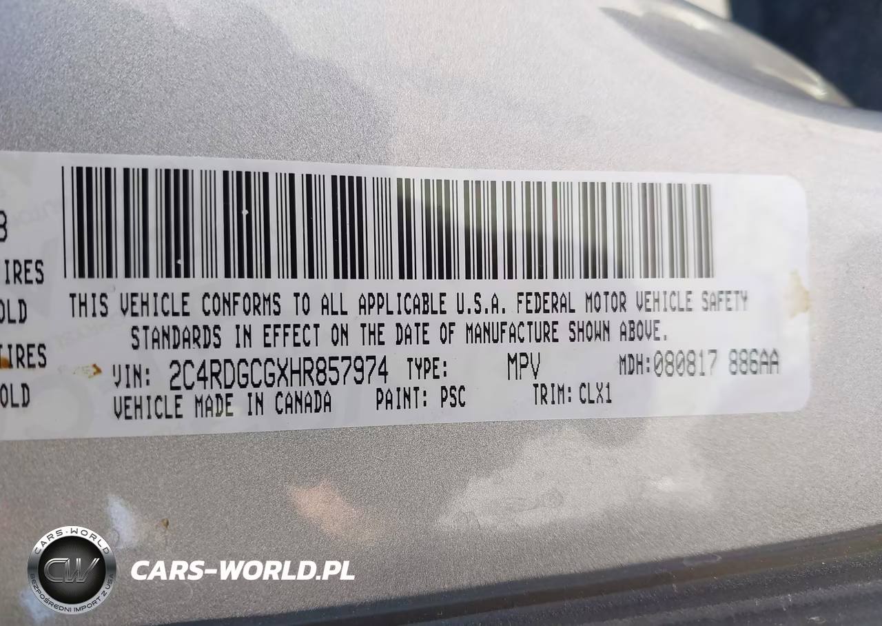 2017 Dodge Grand Caravan Sxt VIN:2C4RDGCGXHR857974 - 9