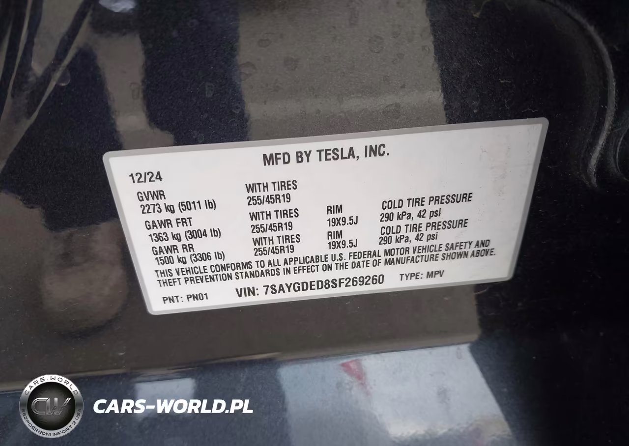 2025 Tesla Model Y Long Range Dual Motor Rear-Wheel Drive VIN:7SAYGDED8SF269260 - 9