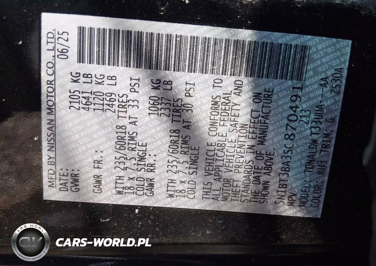 2025 Nissan Rogue Sv Fwd VIN:5N1BT3BA3SC870491 - 9