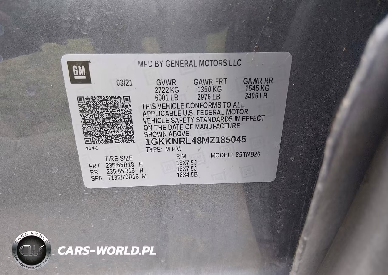 2021 GMC Acadia Awd Sle VIN:1GKKNRL48MZ185045 - 9