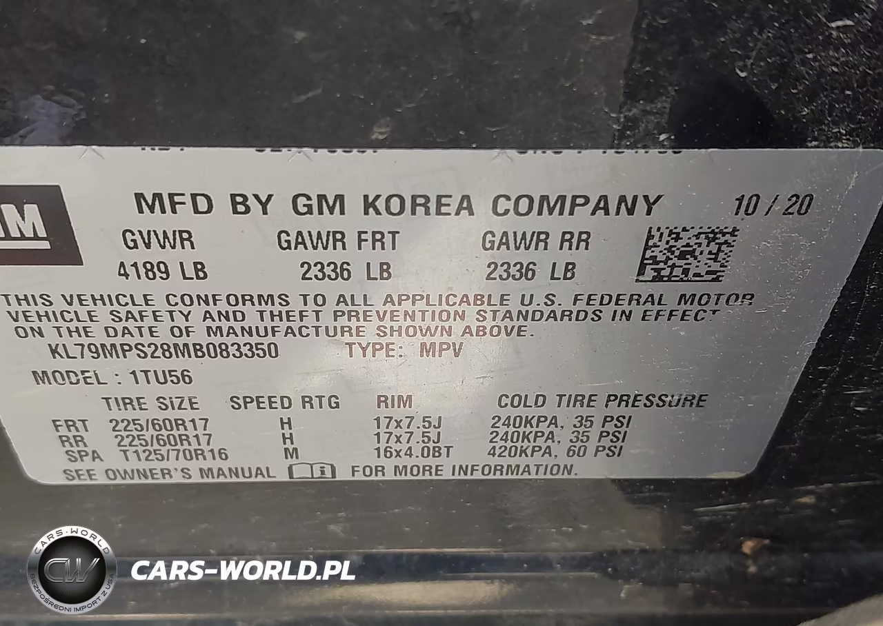 2021 Chevrolet Trailblazer Fwd Lt VIN:KL79MPS28MB083350 - 9
