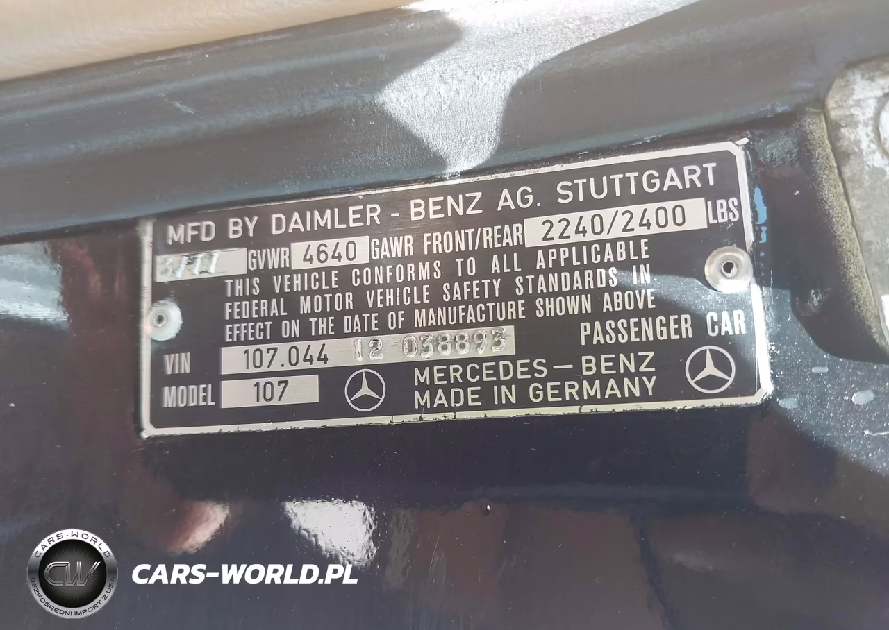 1977 Mercedes 450Sl VIN:10704412038893 - 9