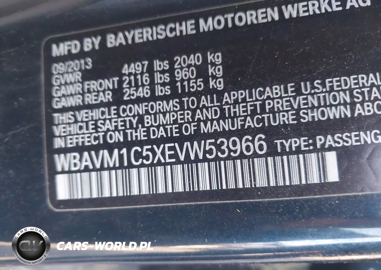 2014 BMW X1 Sdrive28I VIN:WBAVM1C5XEVW53966 - 9