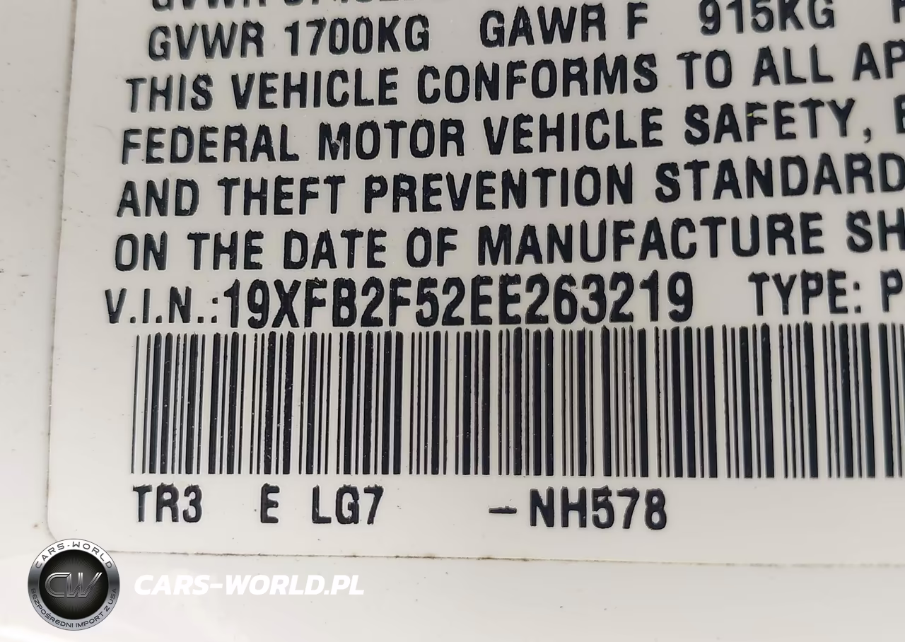 2014 Honda Civic Lx VIN:19XFB2F52EE263219 - 9
