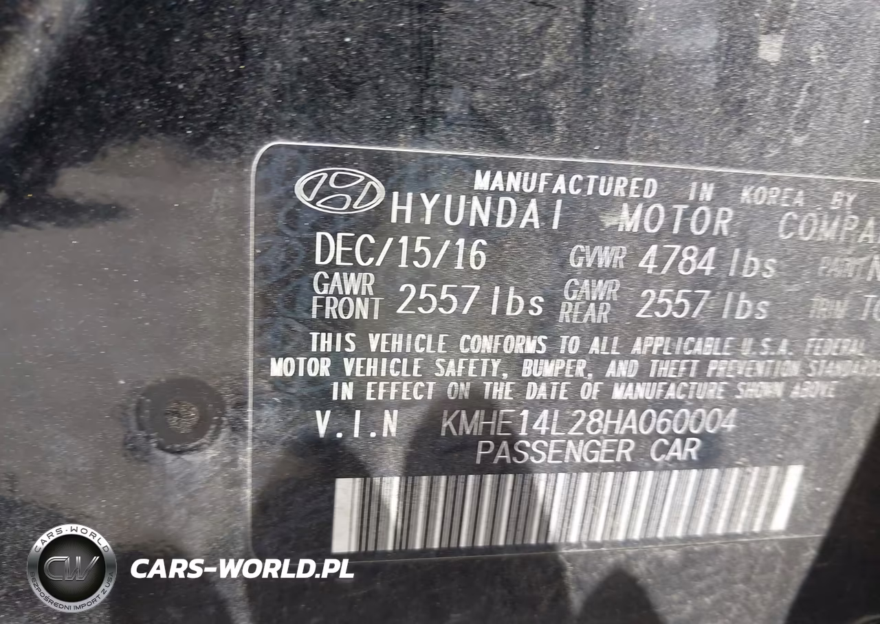 2017 Hyundai Sonata Plug-In Hybrid VIN:KMHE14L28HA060004 - 9