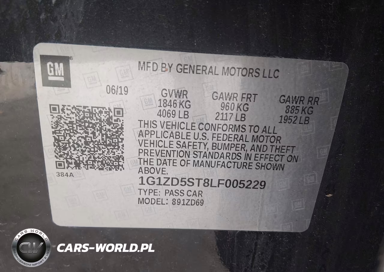 2020 Chevrolet Malibu Fwd Lt VIN:1G1ZD5ST8LF005229 - 9