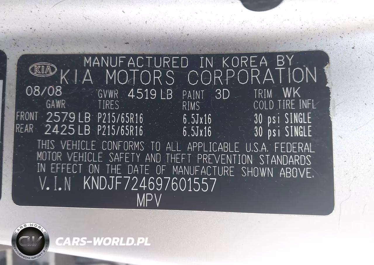2009 Kia Sportage Lx VIN:KNDJF724697601557 - 9