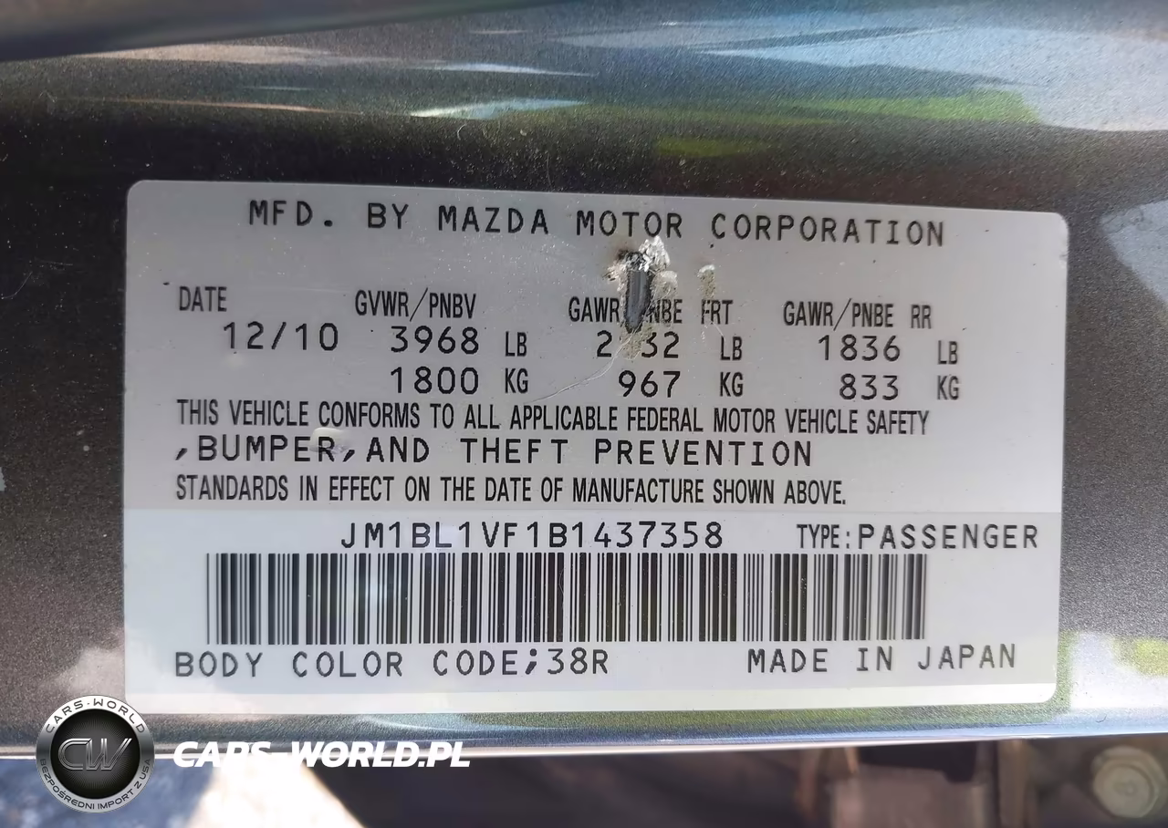 2011 Mazda Mazda3 I Touring VIN:JM1BL1VF1B1437358 - 9