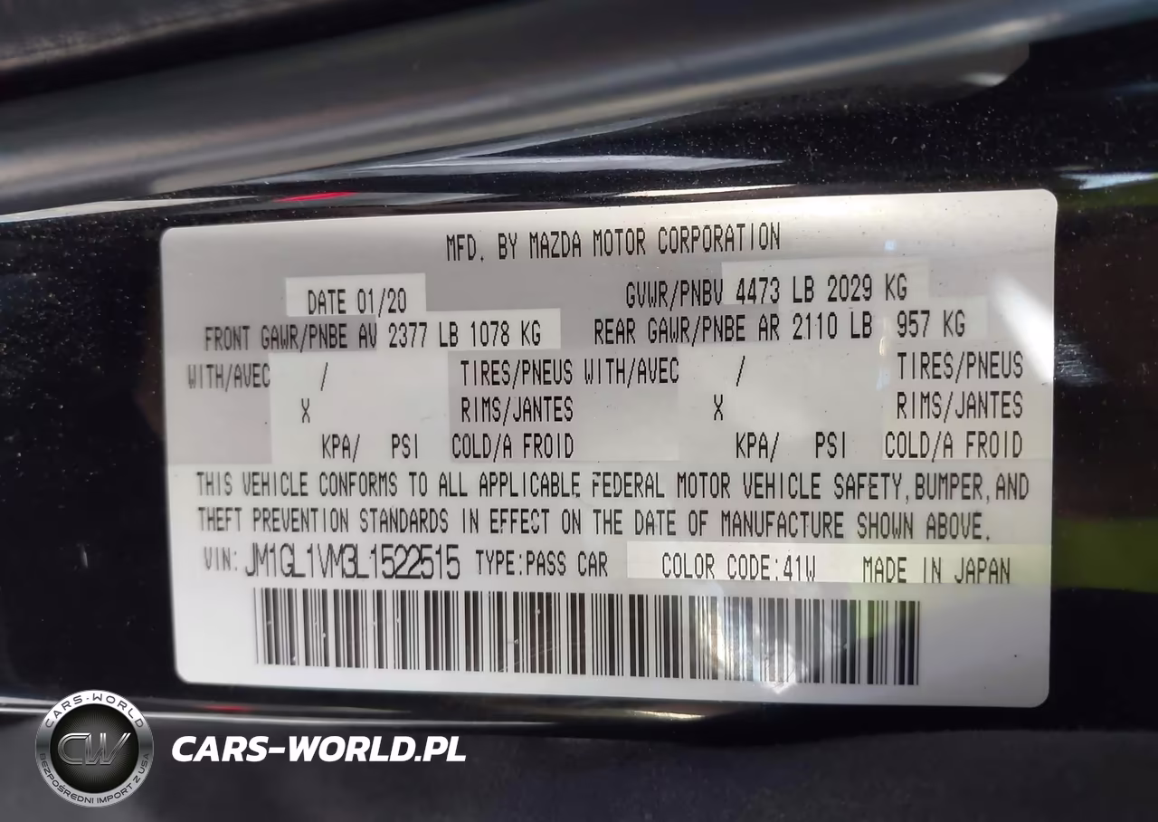 2020 Mazda Mazda6 Touring VIN:JM1GL1VM3L1522515 - 9