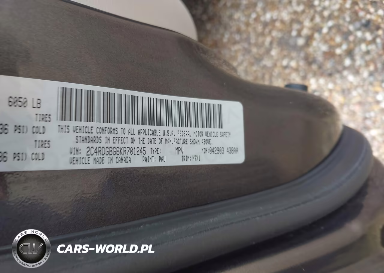 2019 Dodge Grand Caravan Se VIN:2C4RDGBG6KR701245 - 9