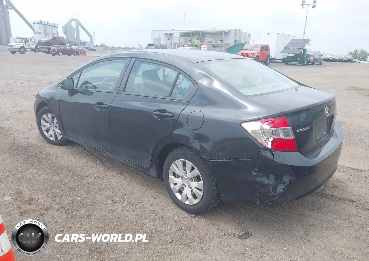 2012 Honda Civic Lx VIN:2HGFB2F52CH335006 - 3