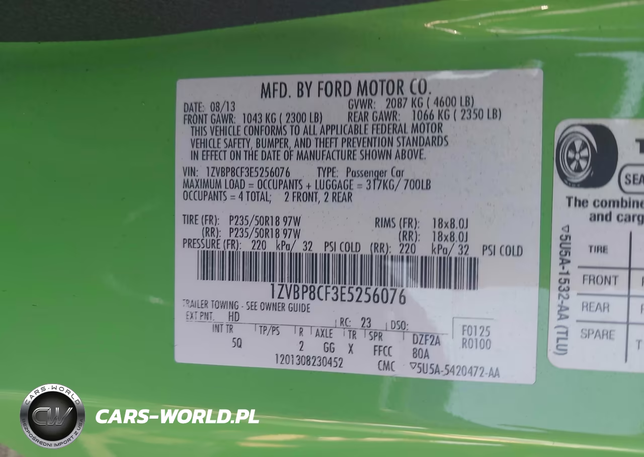 2014 Ford Mustang Gt Premium VIN:1ZVBP8CF3E5256076 - 9