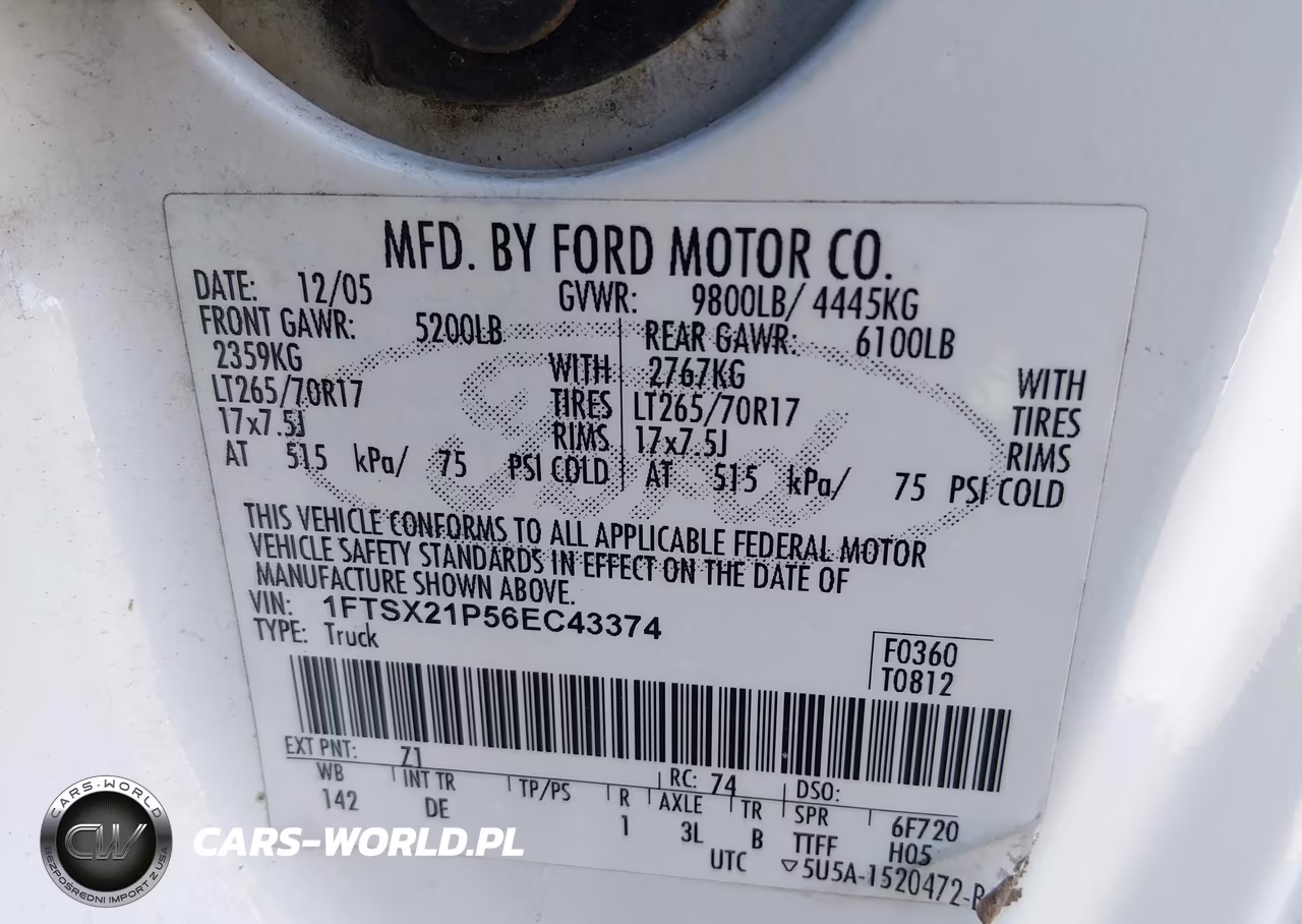 2006 Ford F-250 Lariat-Xl-Xlt VIN:1FTSX21P56EC43374 - 9
