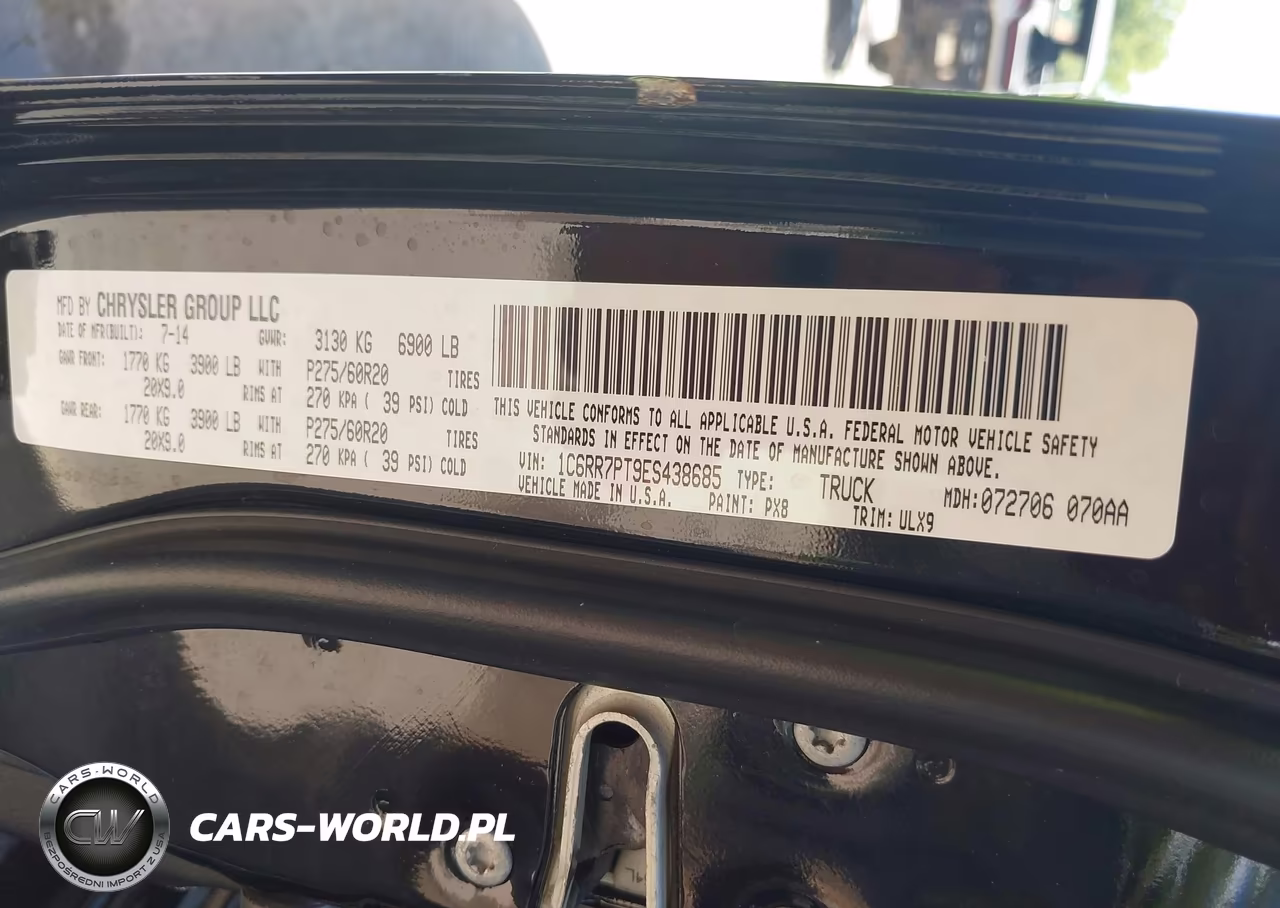 2014 Ram 1500 Longhorn Limited VIN:1C6RR7PT9ES438685 - 9