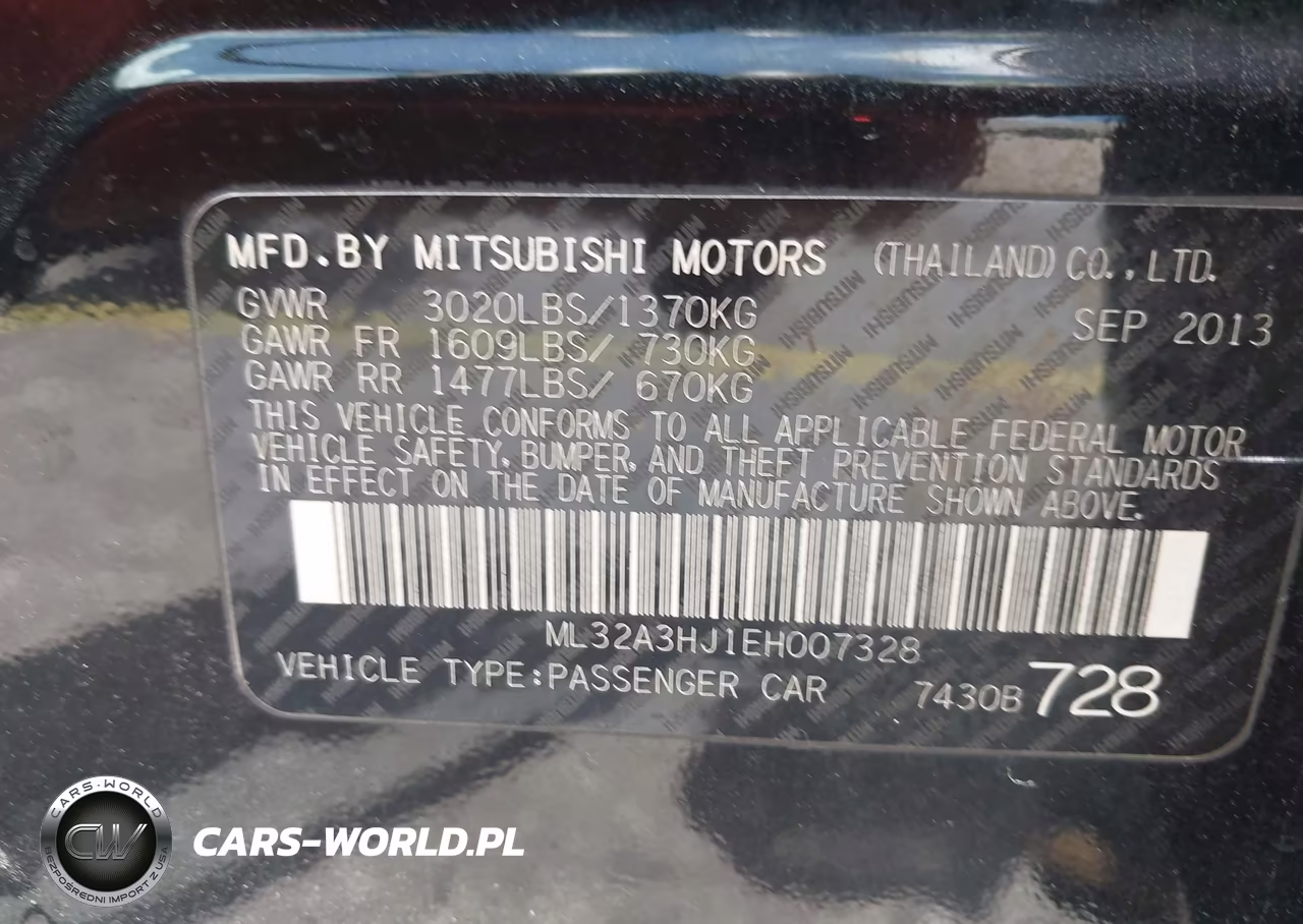 2014 Mitsubishi Mirage De VIN:ML32A3HJ1EH007328 - 9