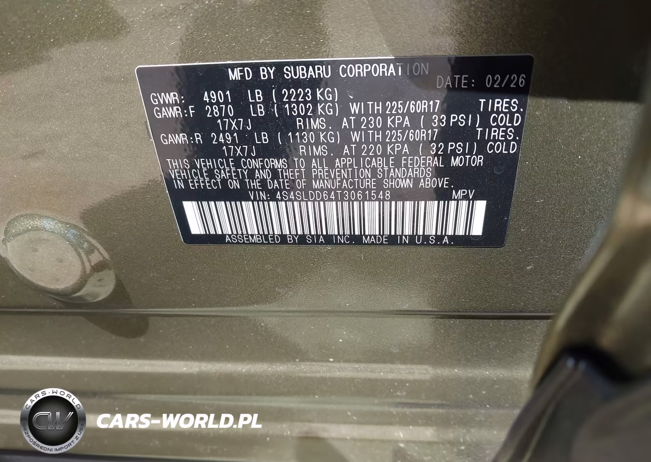 2026 Subaru Forester Premium VIN:4S4SLDD64T3061548 - 9