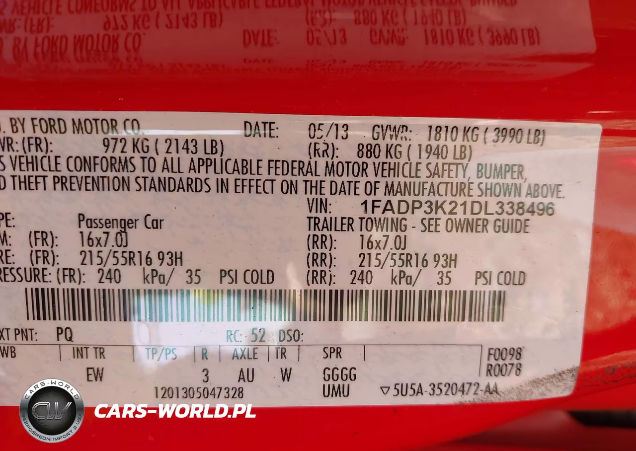 2013 Ford Focus Se VIN:1FADP3K21DL338496 - 9