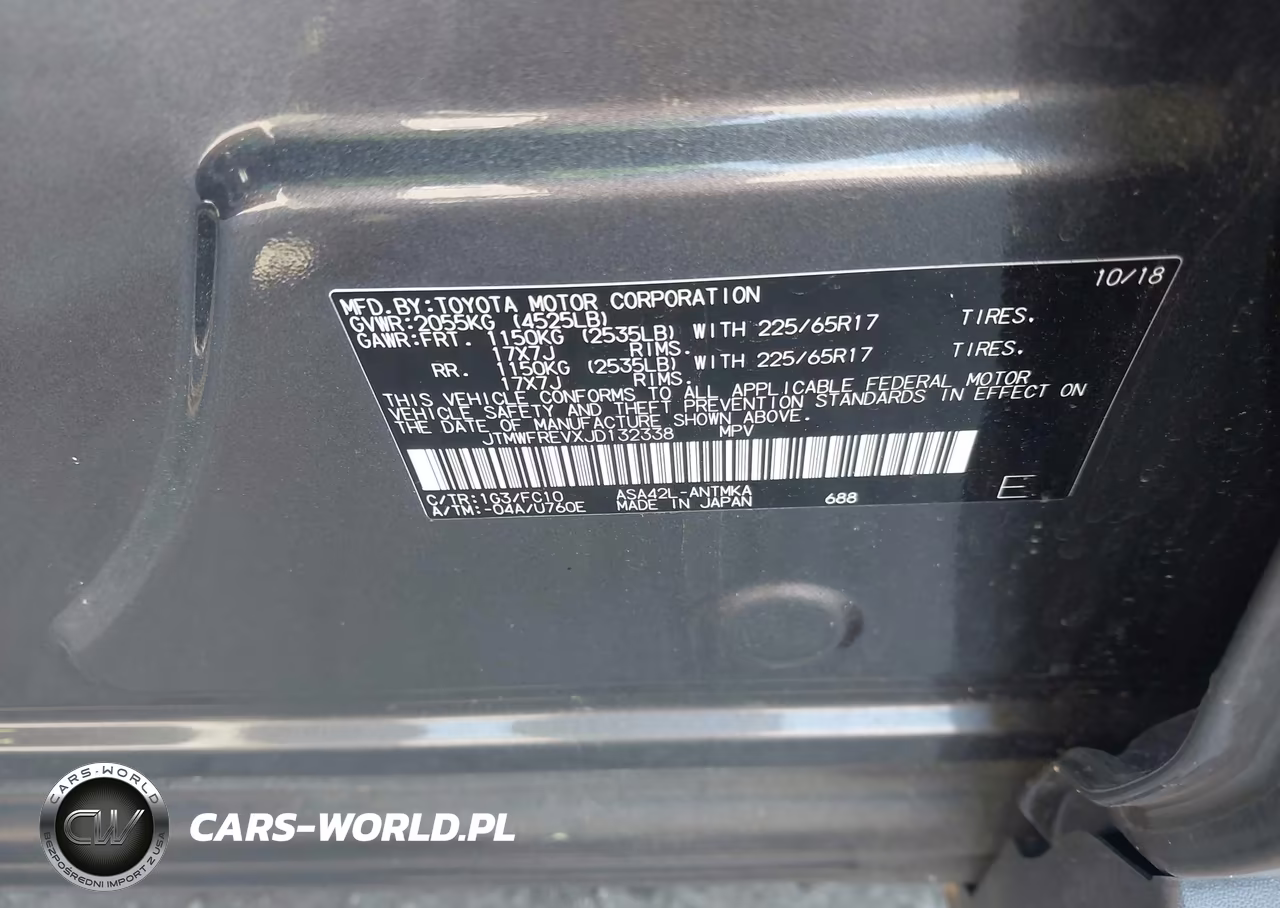 2018 Toyota Rav4 Xle VIN:JTMWFREVXJD132338 - 9