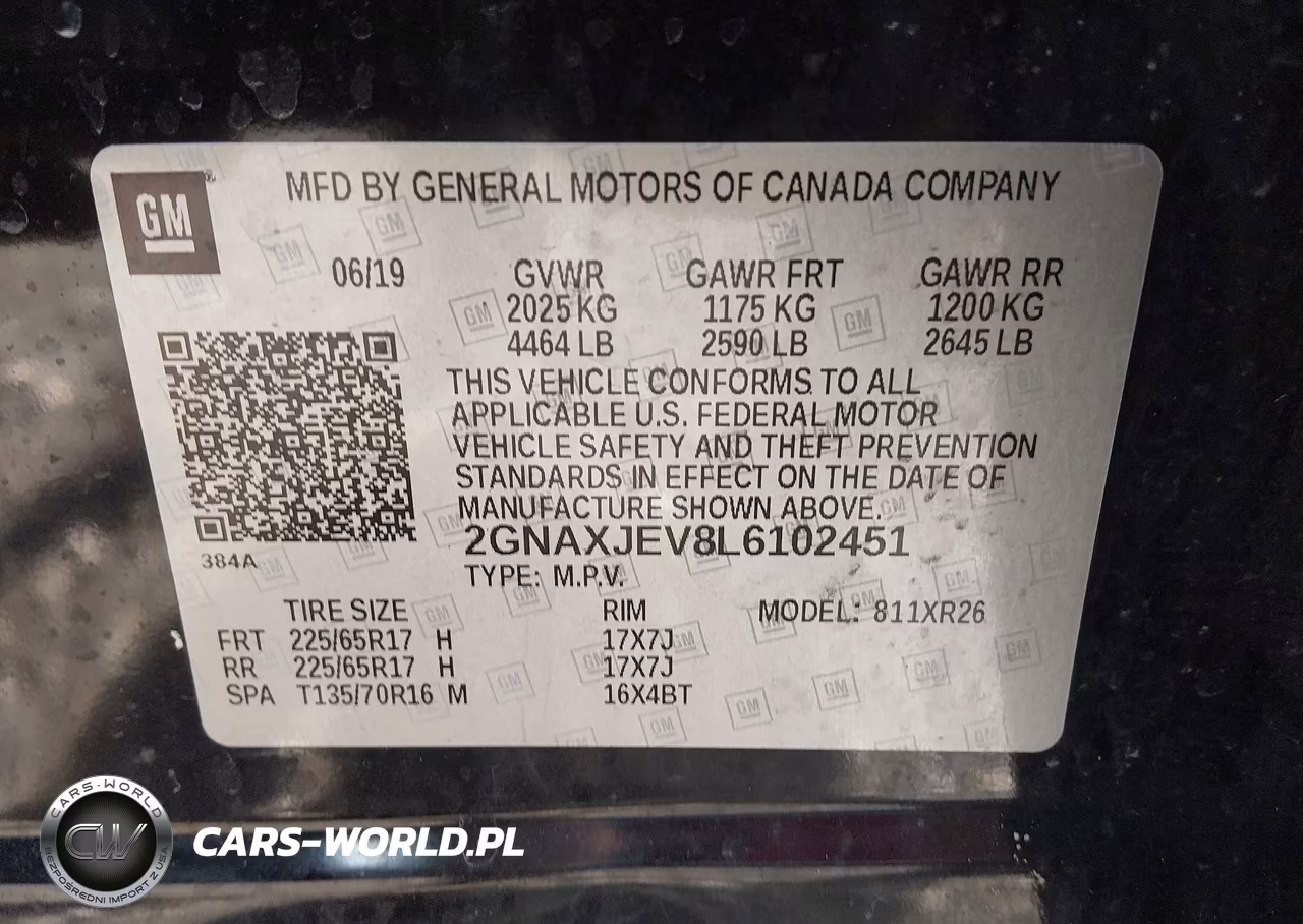 2020 Chevrolet Equinox Fwd 2Fl VIN:2GNAXJEV8L6102451 - 9