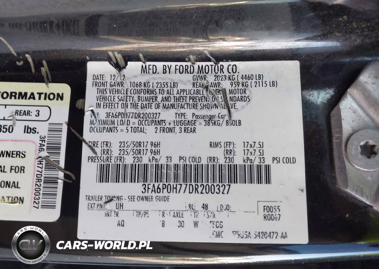 2013 Ford Fusion Se VIN:3FA6P0H77DR200327 - 9