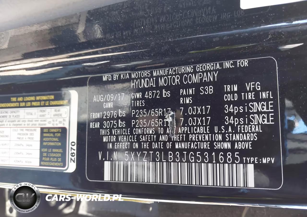 2018 Hyundai Santa Fe Sport 2.4L VIN:5XYZT3LB3JG531685 - 9