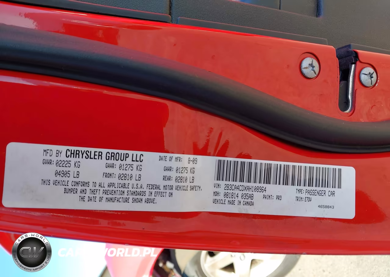 2010 Dodge Charger VIN:2B3CA4CDXAH108964 - 9
