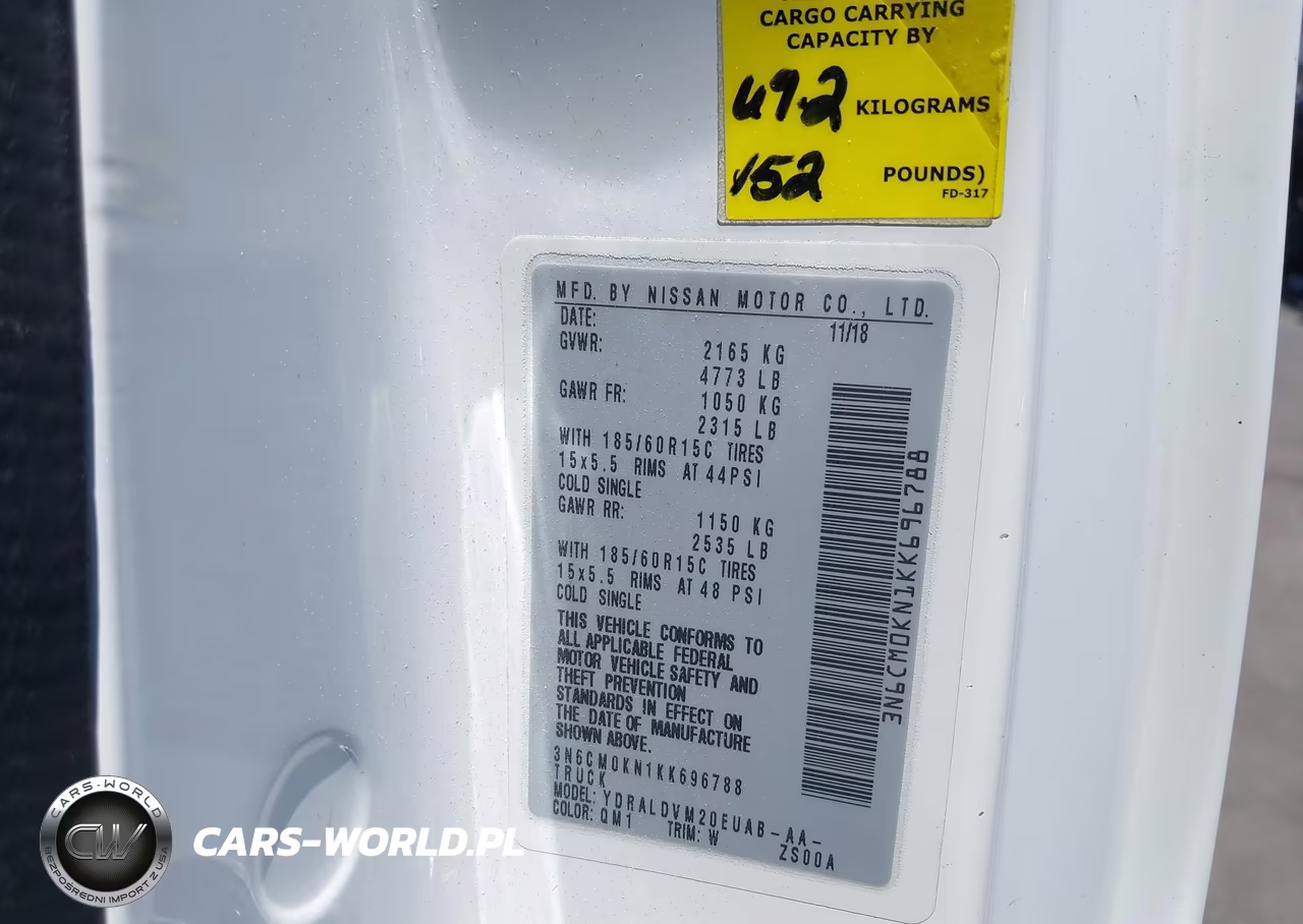 2019 Nissan Nv200 S VIN:3N6CM0KN1KK696788 - 9