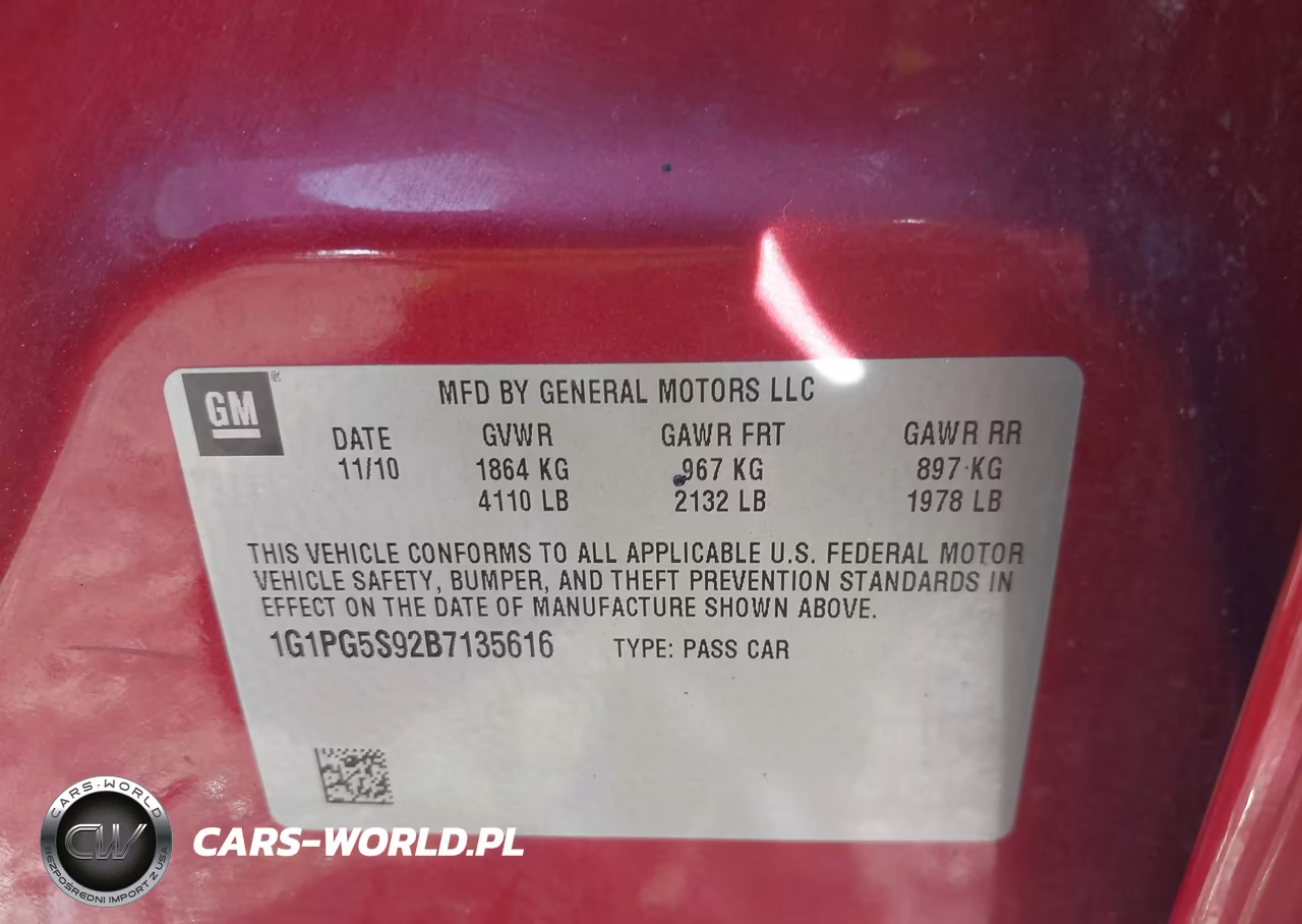 2011 Chevrolet Cruze 2Lt VIN:1G1PG5S92B7135616 - 9