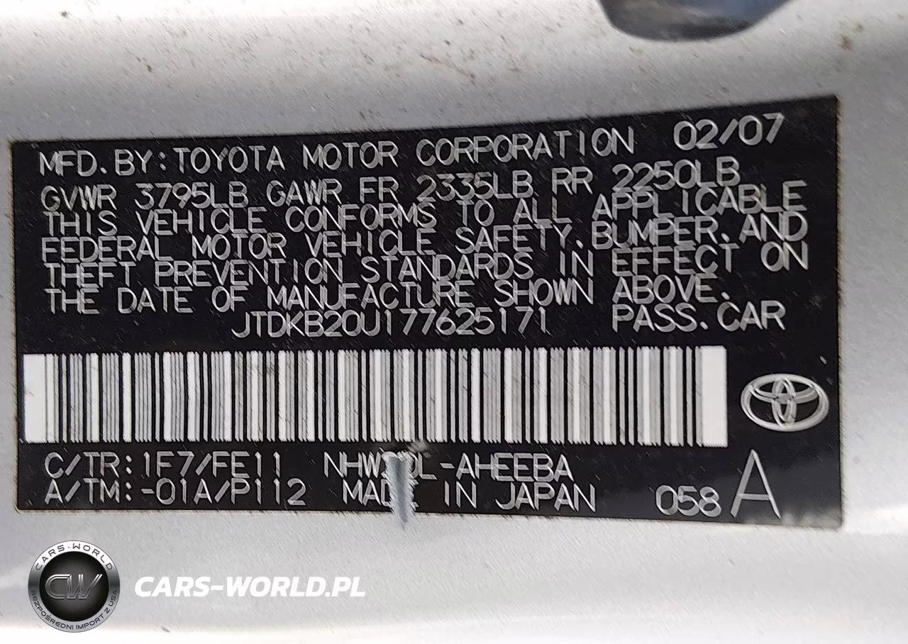 2007 Toyota Prius VIN:JTDKB20U177625171 - 9