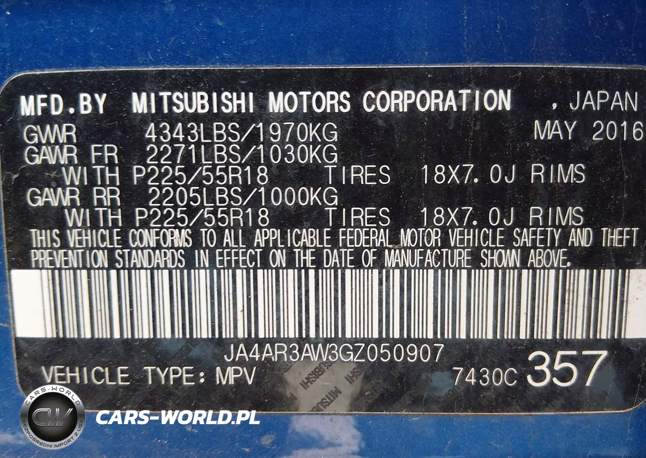 2016 Mitsubishi Outlander Sport 2.4 Es VIN:JA4AR3AW3GZ050907 - 9