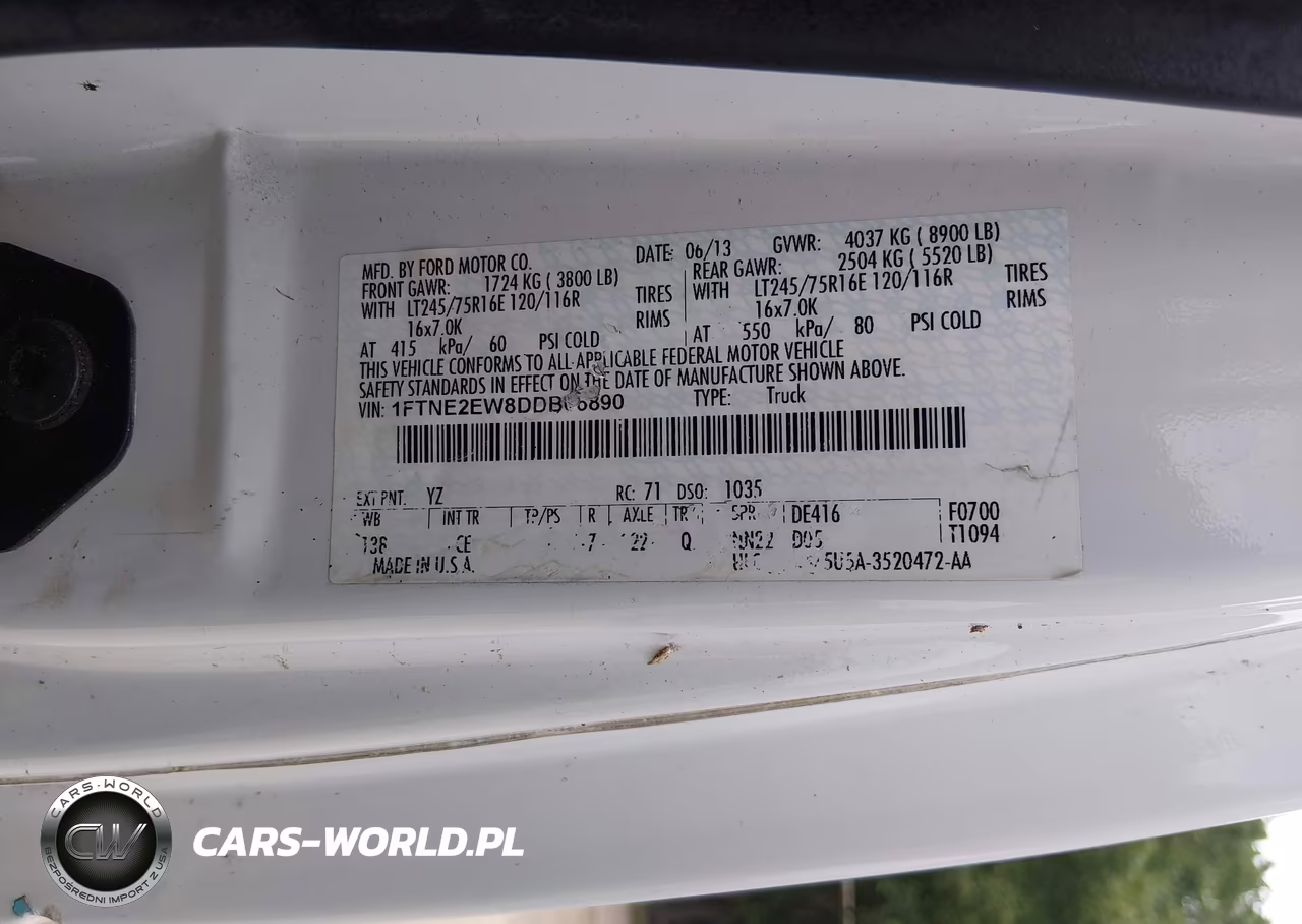 2013 Ford E-250 Commercial VIN:1FTNE2EW8DDB06890 - 9