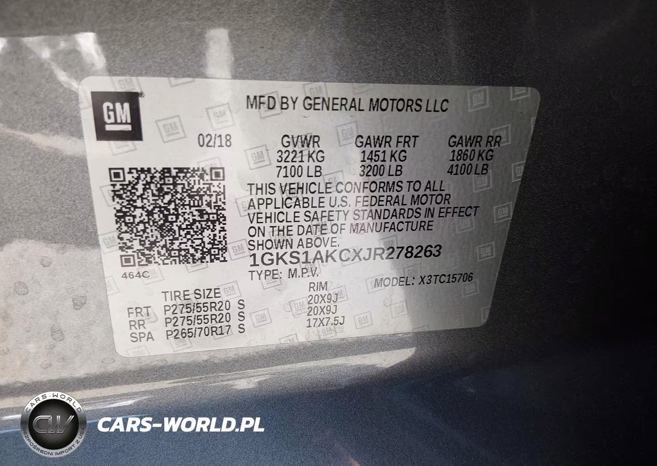 2018 GMC Yukon Sle VIN:1GKS1AKCXJR278263 - 9