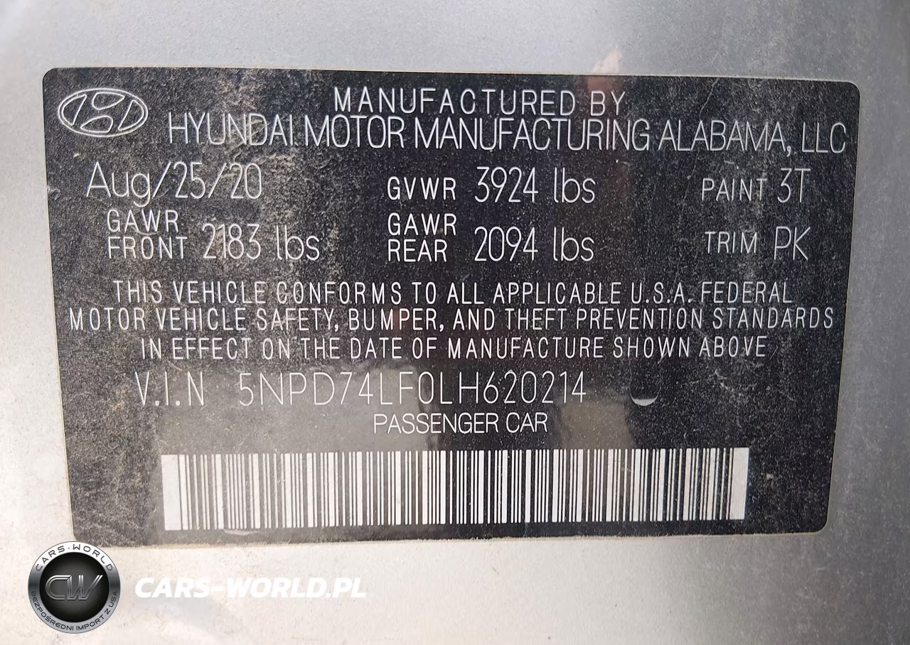 2020 Hyundai Elantra Se VIN:5NPD74LF0LH620214 - 9
