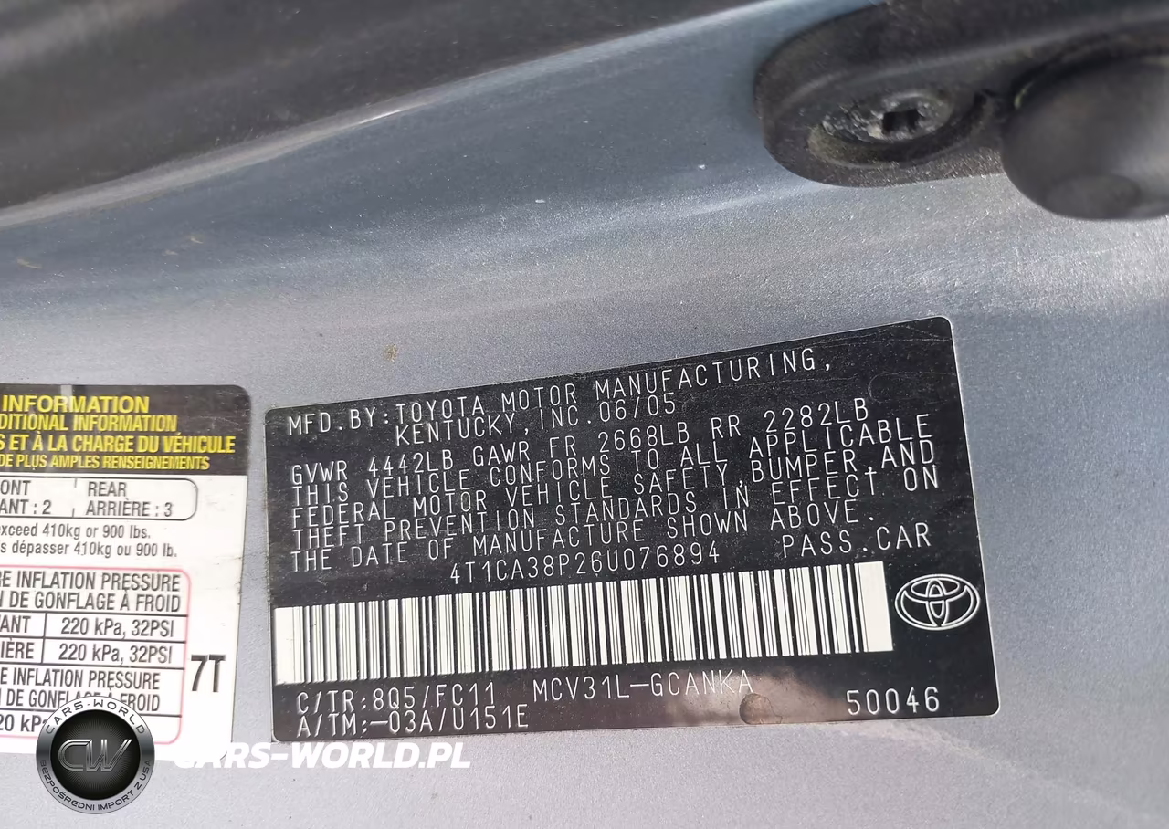 2006 Toyota Camry Solara Se Sport V6 VIN:4T1CA38P26U076894 - 9