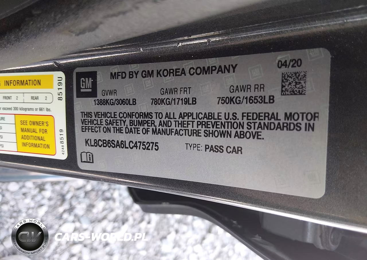 2020 Chevrolet Spark Fwd Ls Automatic VIN:KL8CB6SA6LC475275 - 9