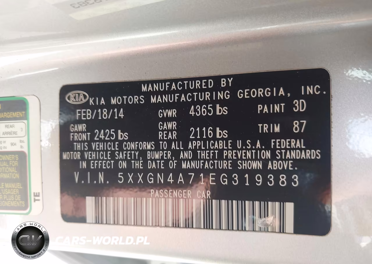 2014 Kia Optima Ex VIN:5XXGN4A71EG319383 - 9