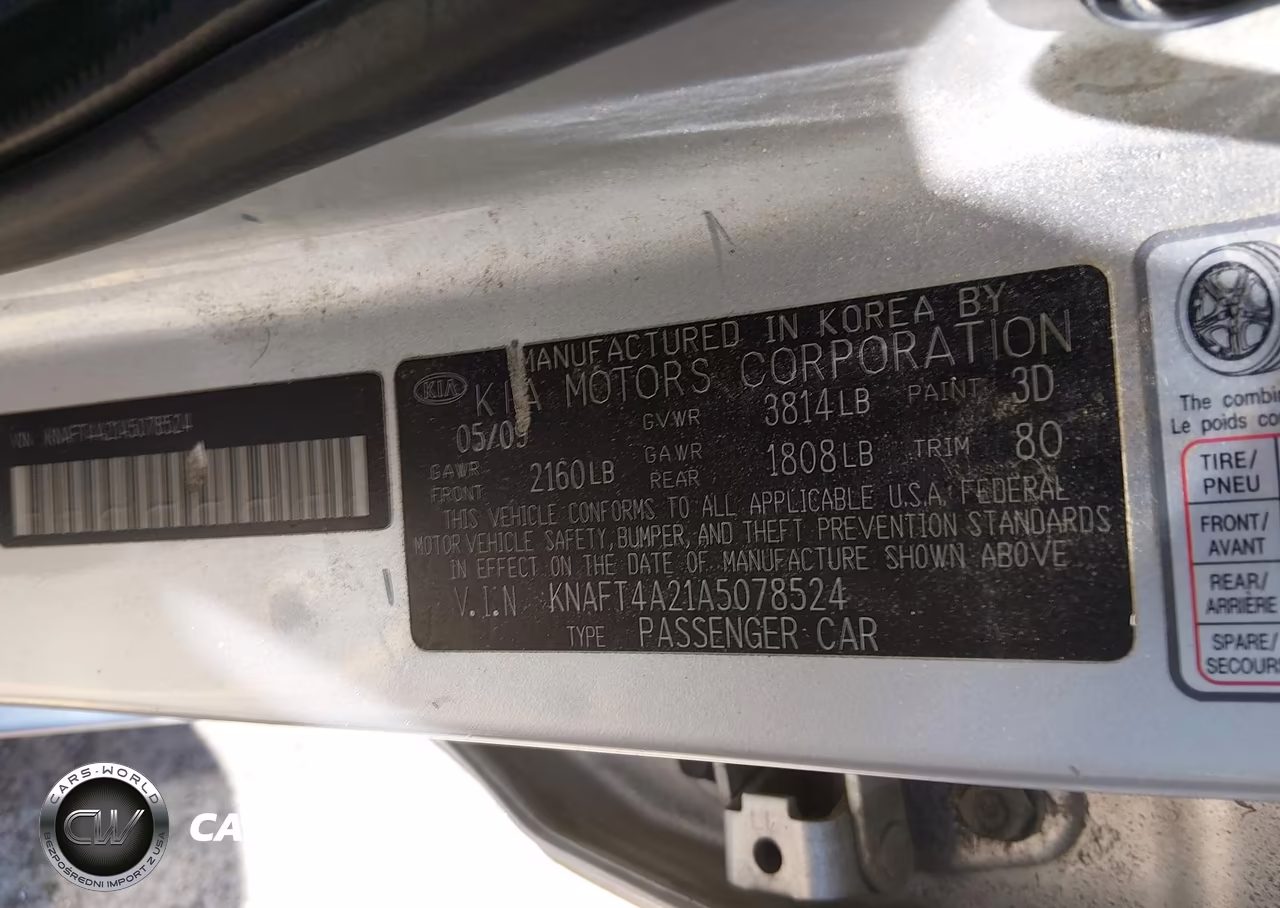 2010 Kia Forte Lx VIN:KNAFT4A21A5078524 - 9