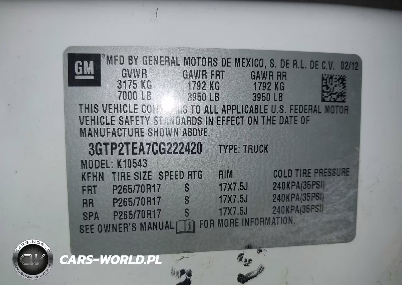 2012 GMC Sierra 1500 Work Truck VIN:3GTP2TEA7CG222420 - 9