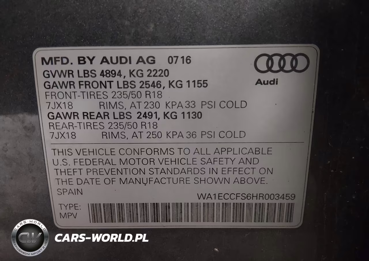 2017 Audi Q3 2.0T Premium VIN:WA1ECCFS6HR003459 - 9