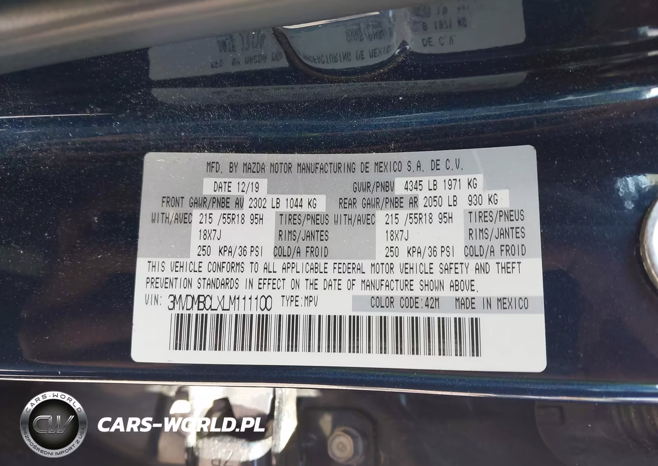 2020 Mazda Cx-30 Select Package VIN:3MVDMBCLXLM111100 - 9
